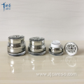 Silver Acrylic Bottles and Jars with Decoration